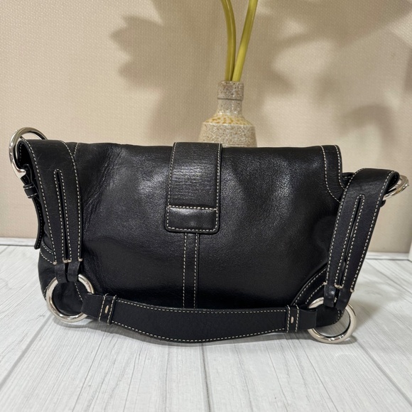 Coach 3653 Vintage Y2K Soho Black Leather Small Shoulder Bag - Picture 4 of 11